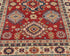 4x7 Red Kuba Afghan Hand Knotted Wool Area Rug